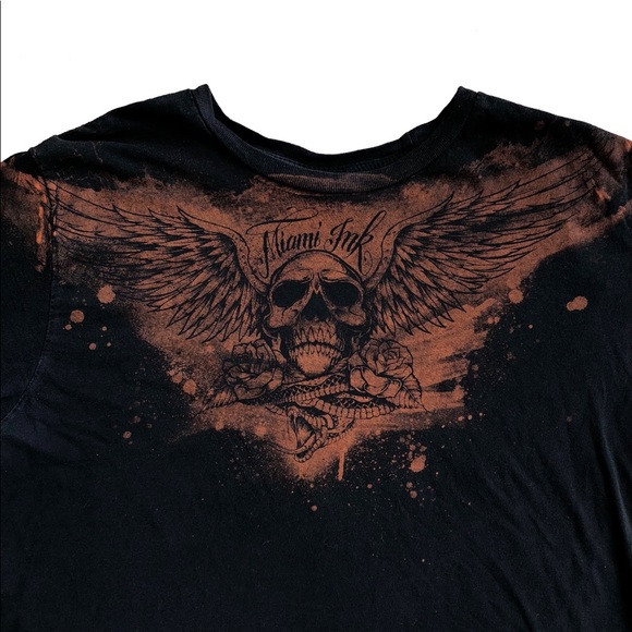 2000’s y2k punk grunge miami tattoo shop t-shirt - Picture 2 of 2